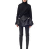 BLACK DRAPED JUMPER IN MERINO KNIT marques almeida