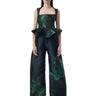 GREEN FLOWER PRINTED BOYFRIEND PANTS marques almeida