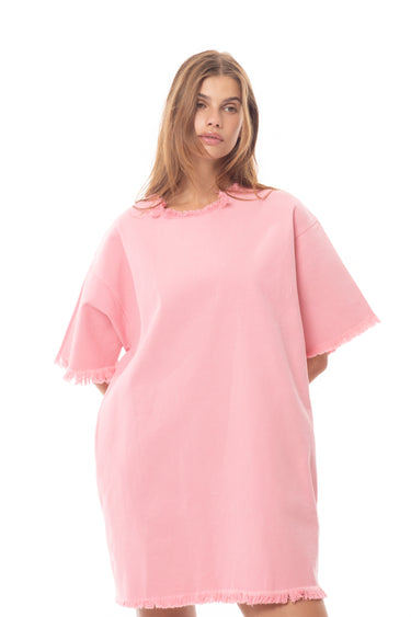 PINK OVERSIZED T-SHIRT DRESS MARQUES ALMEIDA