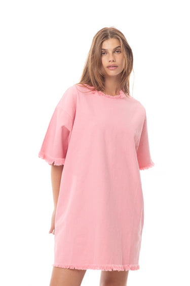 PINK OVERSIZED T-SHIRT DRESS MARQUES ALMEIDA